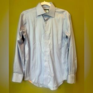 Lorenzo Uomo French blue button-down, long sleeve dress shirt 14 1/4 32/33